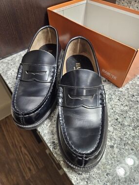 Haruta 906 Black Penny Loafers - Size 25EEE - US 7E